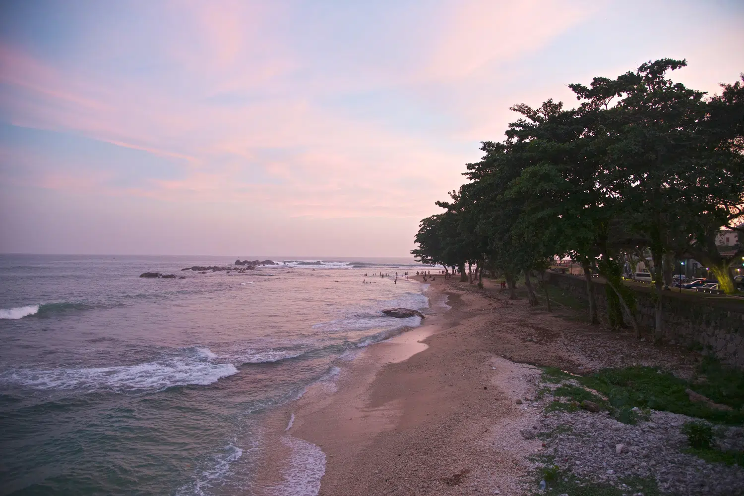 Palm-fringed Sri Lanka beach and coastal scenery for Sri Lanka private day tour with Trustker