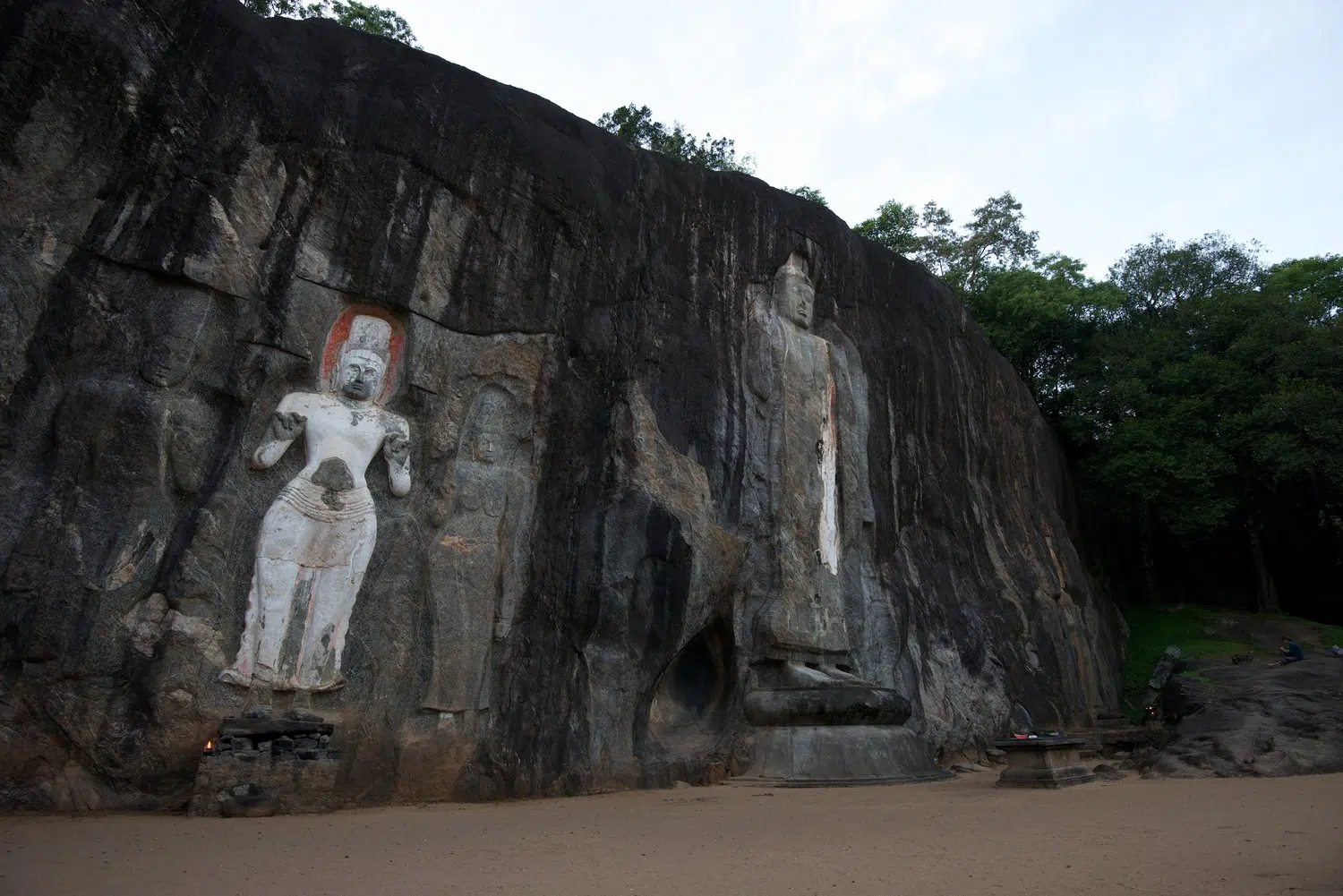 Buduruwagala ancient rock temple in Sri Lanka for Sita Trail Short Pilgrimage