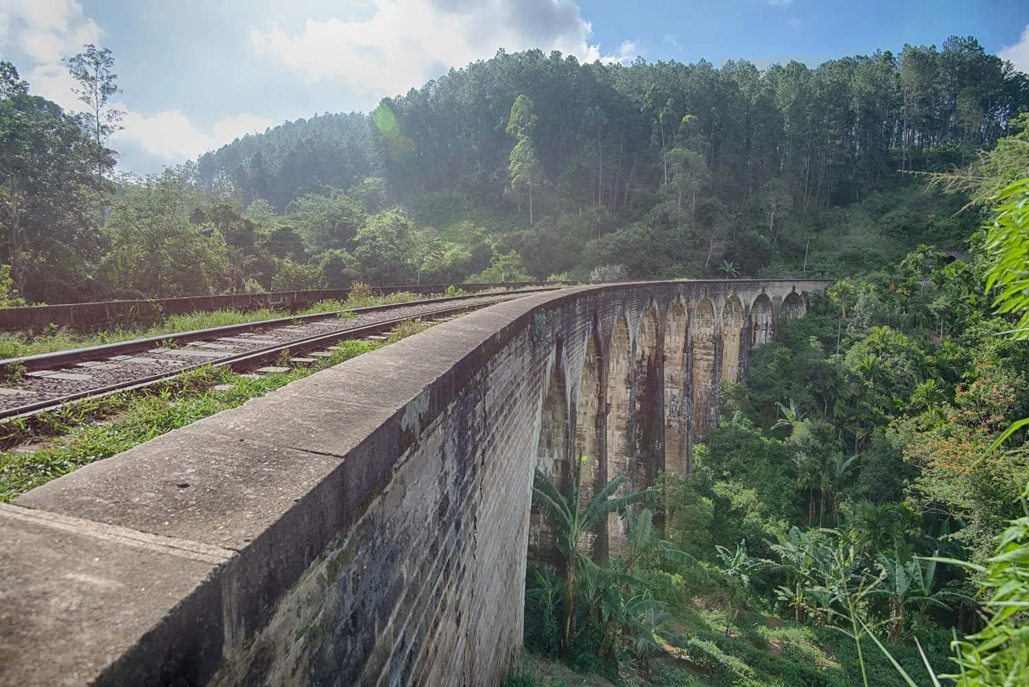 Hill country scenery, misty mountains, flowers and waterfalls for Sri Lanka private day tour with Trustker