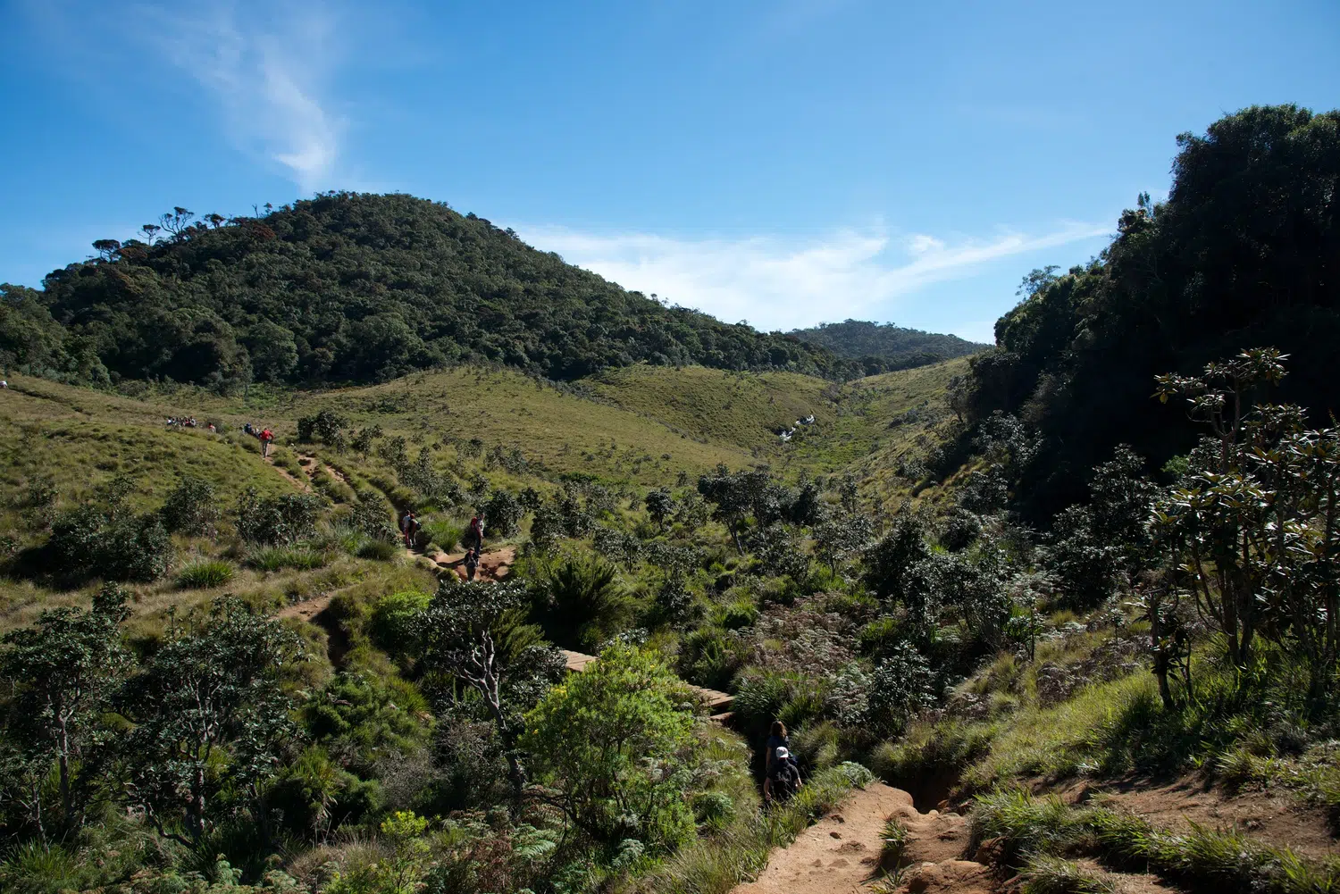 Hill country mountain views, waterfalls and hiking landscapes for Sri Lanka private day tour with Trustker